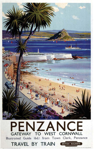 Poster vintage penzance - vintage,