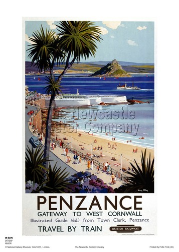 Penzance cornwall poster - penzance,