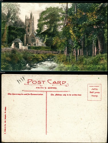 Mawgan church and lychgate - mawgan,